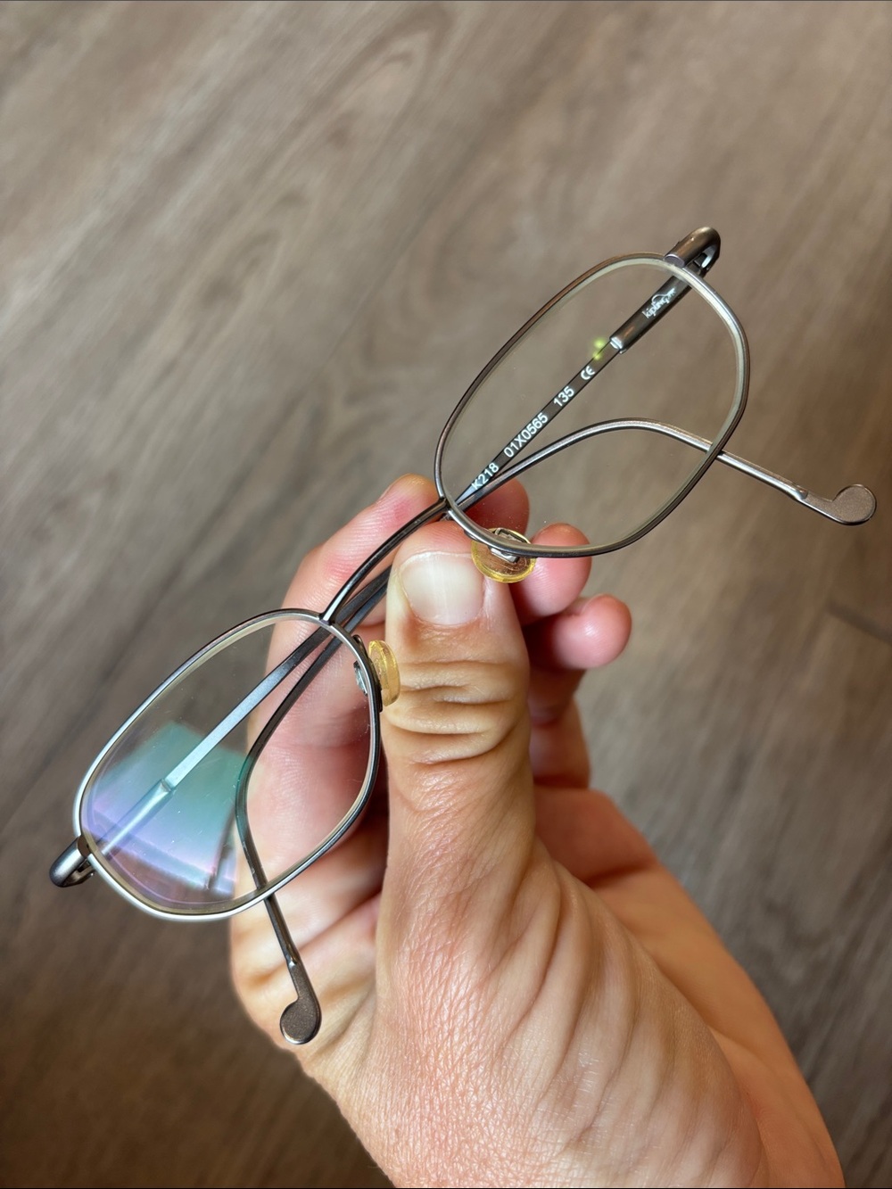 Kipling Minimal Metal Oval Eyeglasses in Brushed Silver K218 135